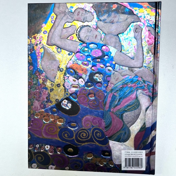 Sketch Book  Klimt The Virgin  Blank Hardcover by Flame Tree Studio 8.5 x 11 in - Picture 2 of 5